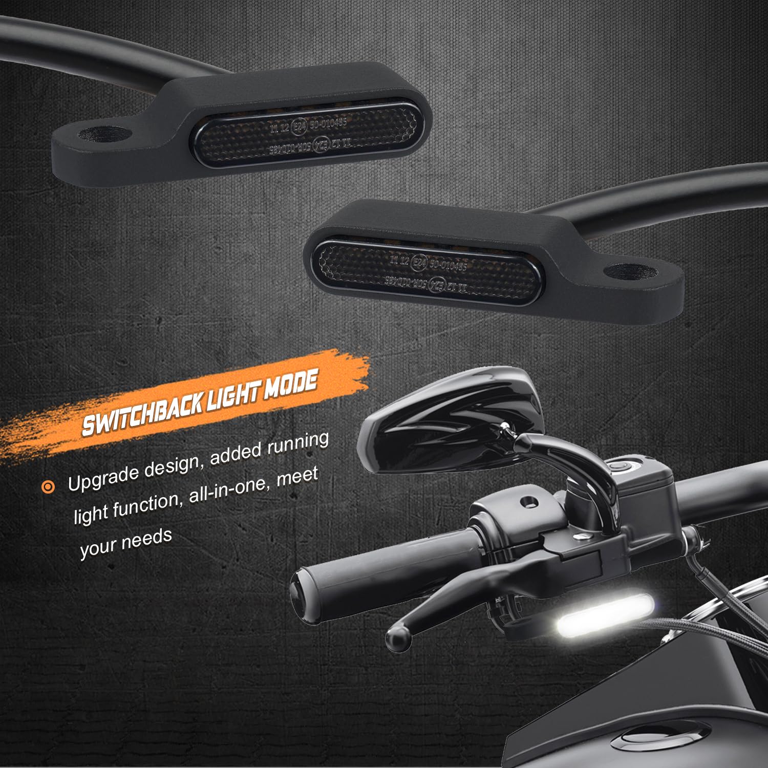 Amazon.com: NTHREEAUTO Handlebar LED Turn Signals Mini Motorcycle